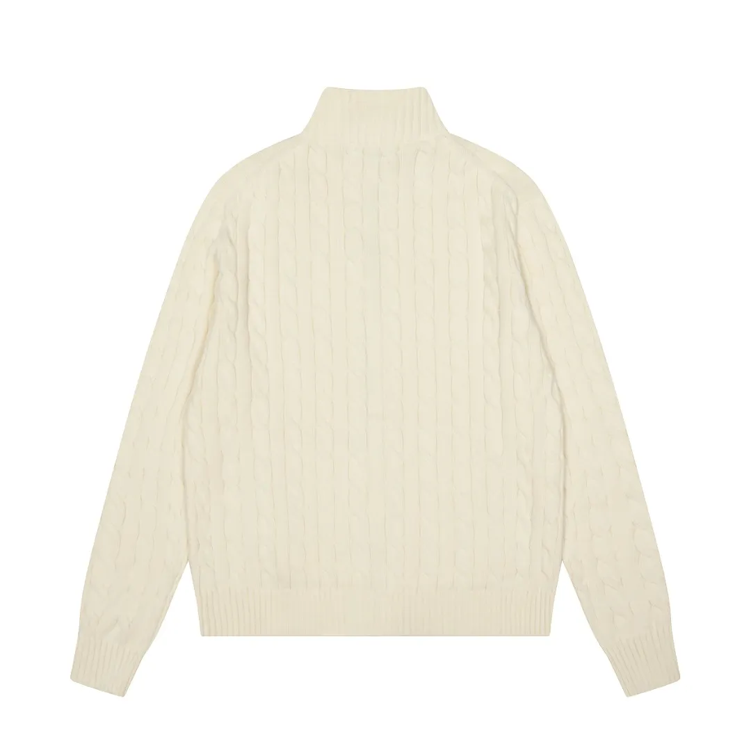 P260 Top quality" Style number: DS814# (not off the shelves all year round) [Ralph Lauren full zipper solid color pony embroidered logo twist knitted sweater jacket] ✅Ralph Lauren Ralph Lauren full zipper classic basic versatile style unisex couple knitted sweater autumn and winter coat ✅Main supplier platform live broadcast Wholesale entities Replacement when out of stock Not off the shelf ✅ZP quality 1:1 version Scan the code to enter the GF website Counter quality ✅Details and quality are the only one in Guangzhou. Imported quality cotton yarn focuses on high-end and cost-effective. Needless to say good quality. ✅The version is restored to the original order. The maximum size can be worn up to 200 pounds. Loose, comfortable and stress-free. ✅The upper body is simple and easy to match. A must-have item for ootd. Good-looking clothes are never picky. Recommended must-have items in the wardrobe. Size: S-XL. Color: Black and red, milky white, gray blue, khaki, navy red label, Ankora red.